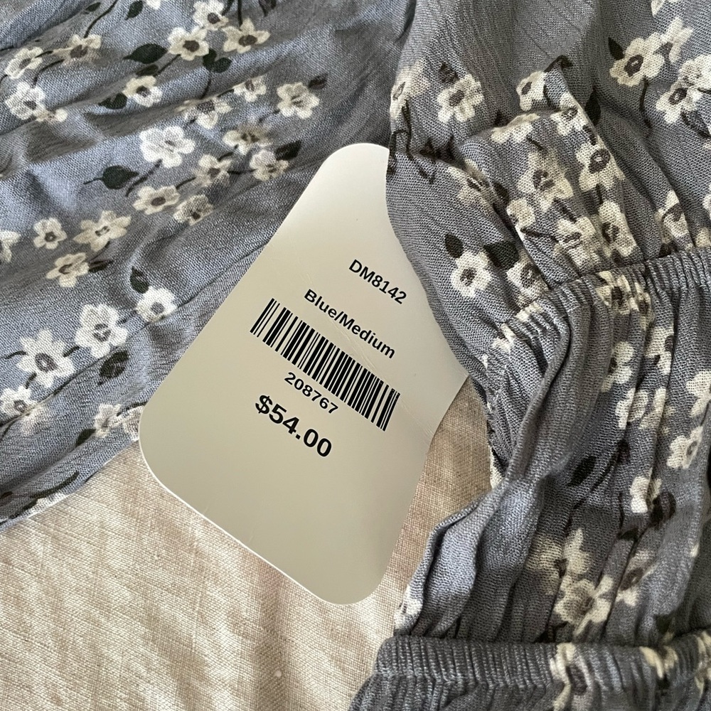 NWT Blue floral midi dress - Picture 6 of 6